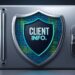A digital safe with the word client info on it.